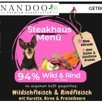 NANDOO Steakhaus Menü – Wild & Rind 400g