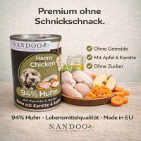 NANDOO Happy Chicken - Huhn mit Karotte & Apfel 800g