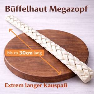 Büffelhaut - Megazopf 250g VE (5kg) - Neutrale...