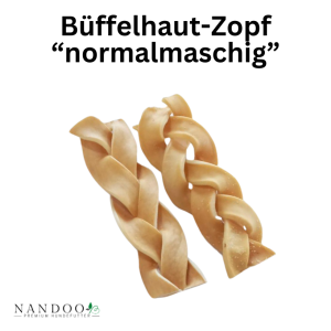 Büffelhaut-Zopf  250g VE (5kg) - Neutrale Verpackung