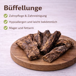 Büffel-Lunge 250g VE (5kg) - Neutrale Verpackung