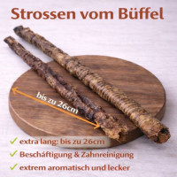 Büffel-Strossen lang 250g VE (5kg) - Neutrale Verpackung